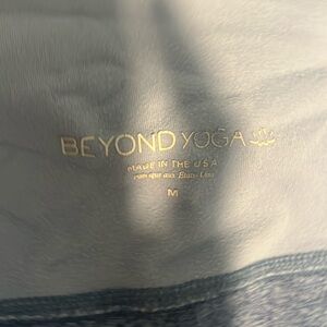 Long length beyond yoga pants heather blue , worn a few times.